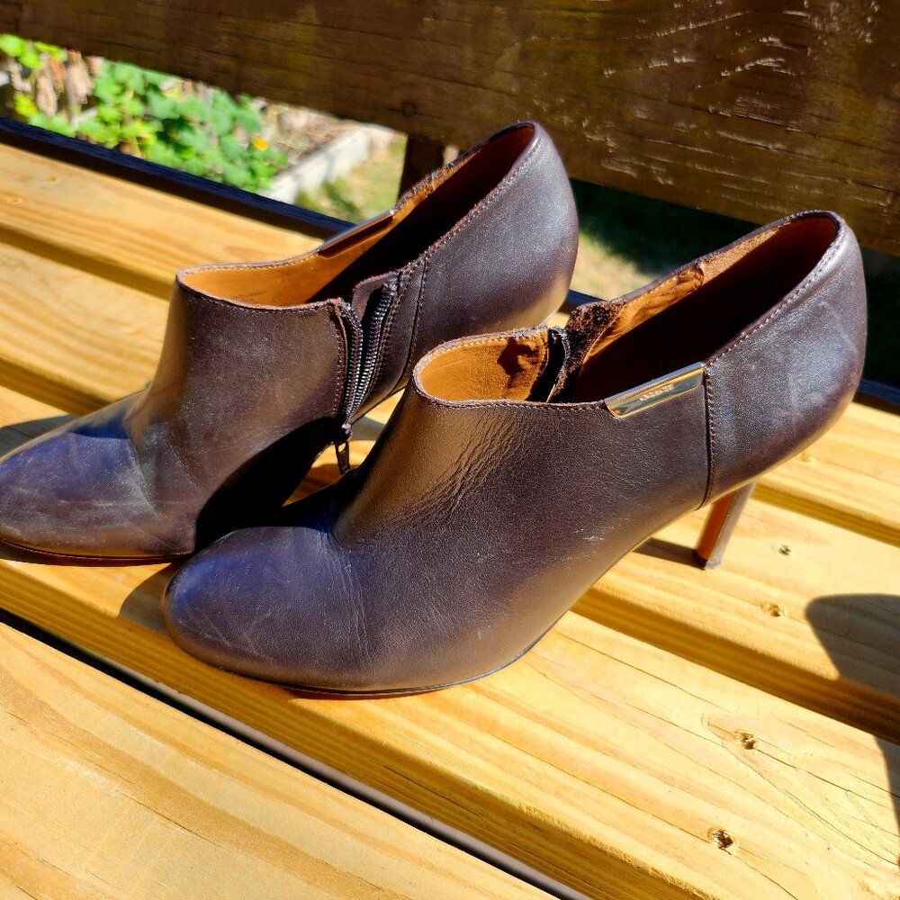 Coach leather booties size 9.5